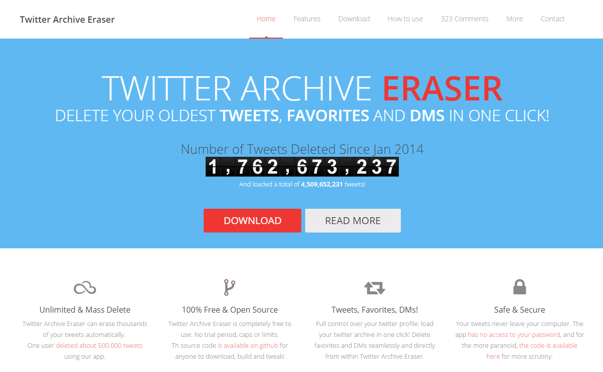 古いツイートも遡って確実に削除！「Twitter Archive Eraser」を使ってみた